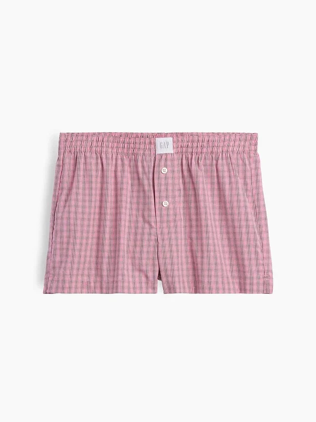Boxer de pyjama en popeline