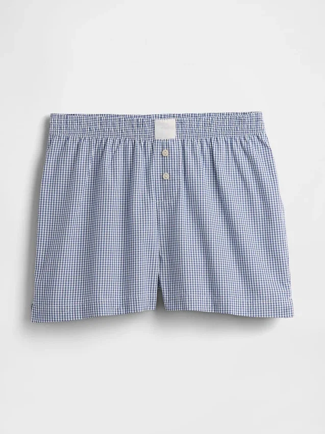 Boxer de pyjama en popeline