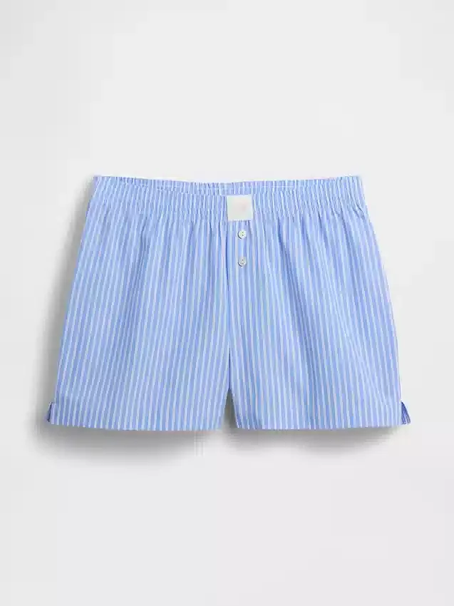 Boxer de pyjama en popeline