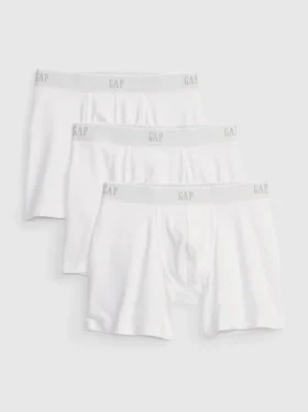 Boxers en coton stretch bio 5" (lot de 3)