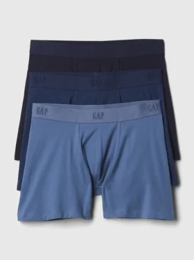 Boxers en coton stretch bio 5" (lot de 3)