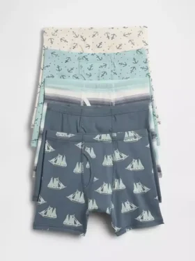 Boxers en coton stretch bio pour enfants (lot de 5)