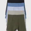 Boxers unis en coton stretch bio pour enfants (lot de 5)