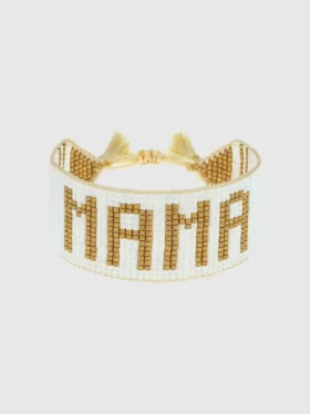 Bracelet « Mama » blanc et or de Hart