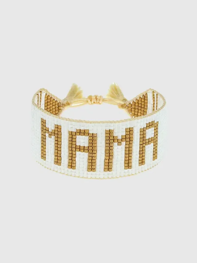Bracelet « Mama » blanc et or de Hart