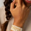 Bracelet « Mama » blanc et or de Hart