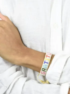 Bracelet à perles « Gratitude » arc-en-ciel de Hart