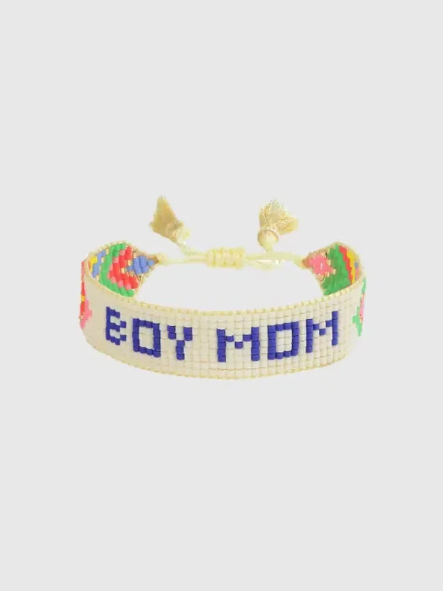 Bracelet à perles « Hart Boy Mom »