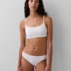 Bralette en coton bio extensible