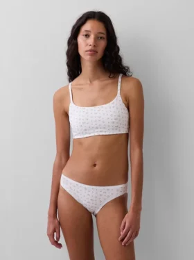 Bralette en coton bio extensible