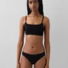Bralette en coton bio extensible
