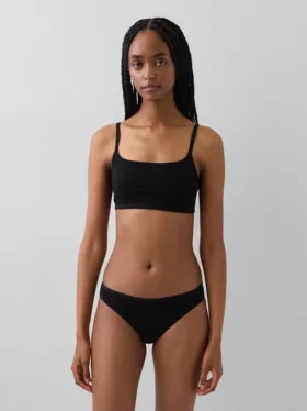 Bralette en coton bio extensible