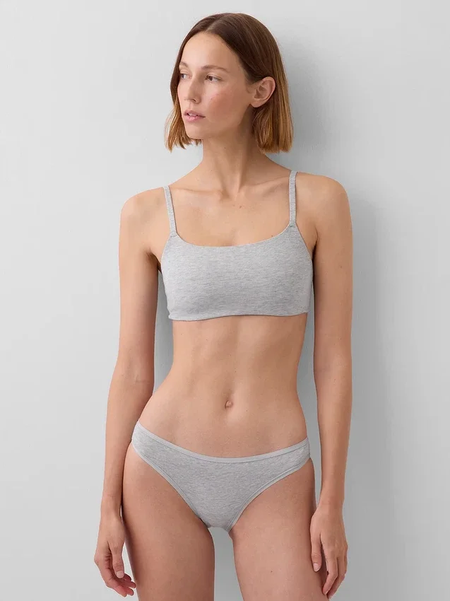 Bralette en coton bio extensible