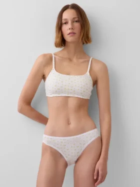 Bralette en coton bio extensible