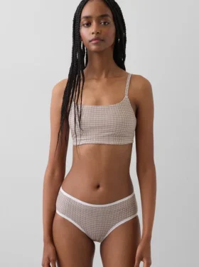 Bralette en coton bio extensible