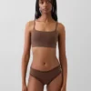 Bralette en coton bio extensible