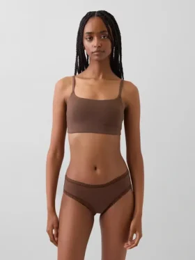 Bralette en coton bio extensible