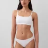 Bralette en coton bio extensible