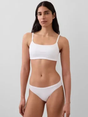 Bralette en coton bio extensible