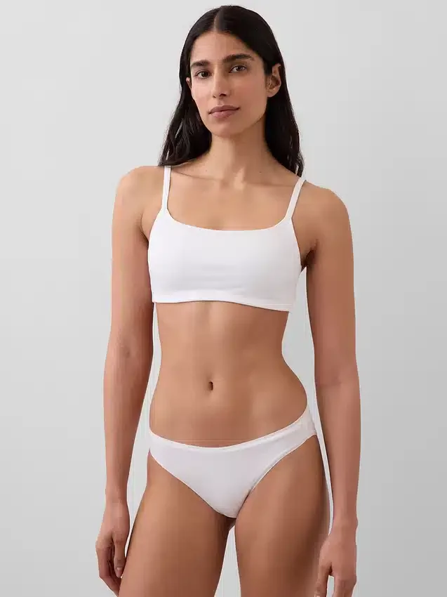 Bralette en coton bio extensible