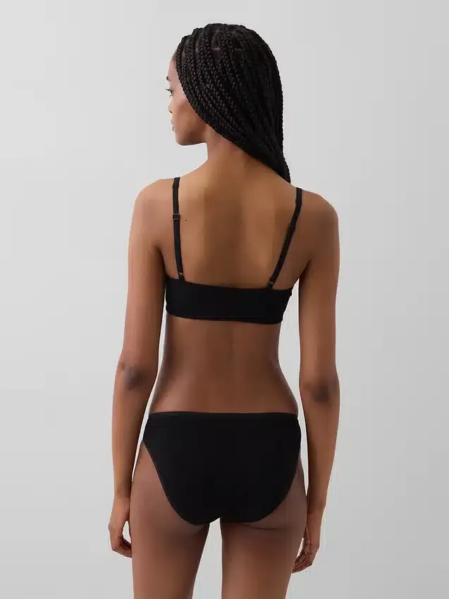 Bralette en coton bio extensible