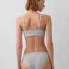 Bralette en coton bio extensible