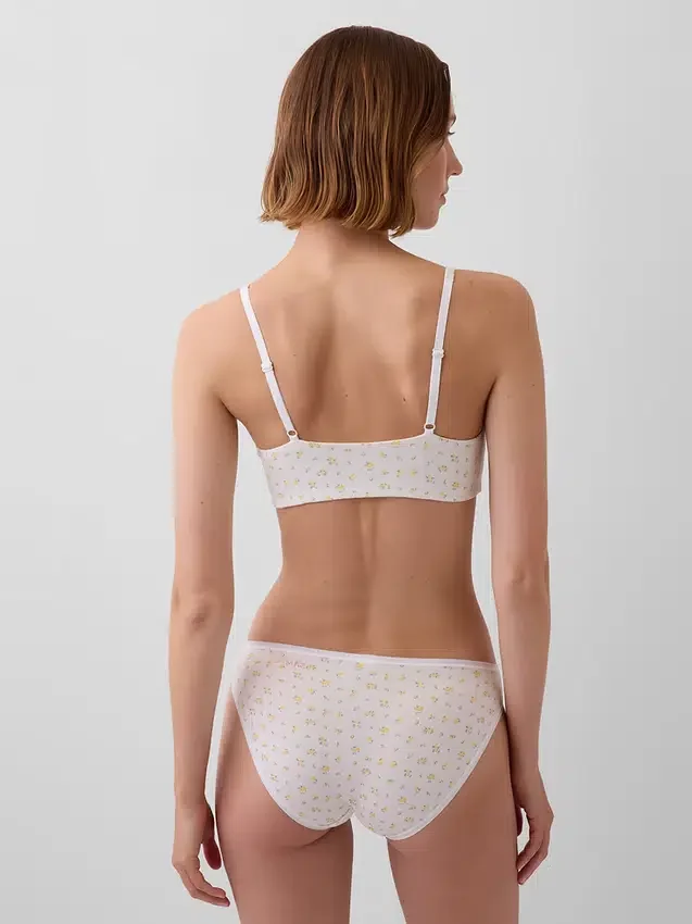 Bralette en coton bio extensible