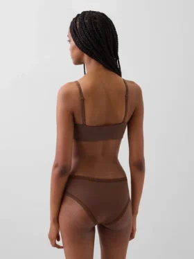 Bralette en coton bio extensible
