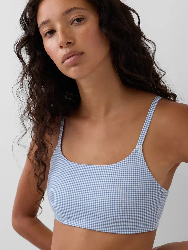 Bralette en coton bio extensible