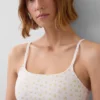 Bralette en coton bio extensible