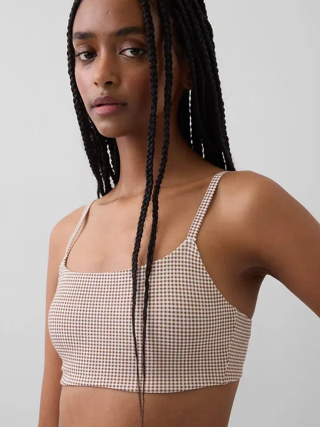 Bralette en coton bio extensible