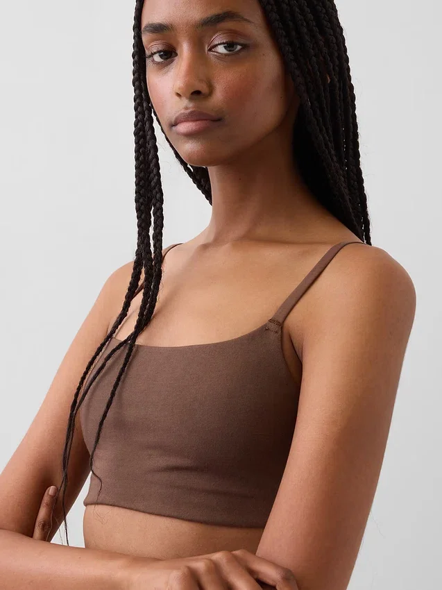 Bralette en coton bio extensible