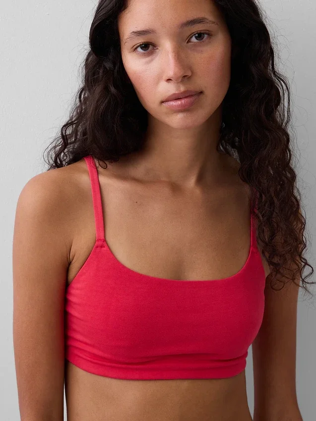 Bralette en coton bio extensible