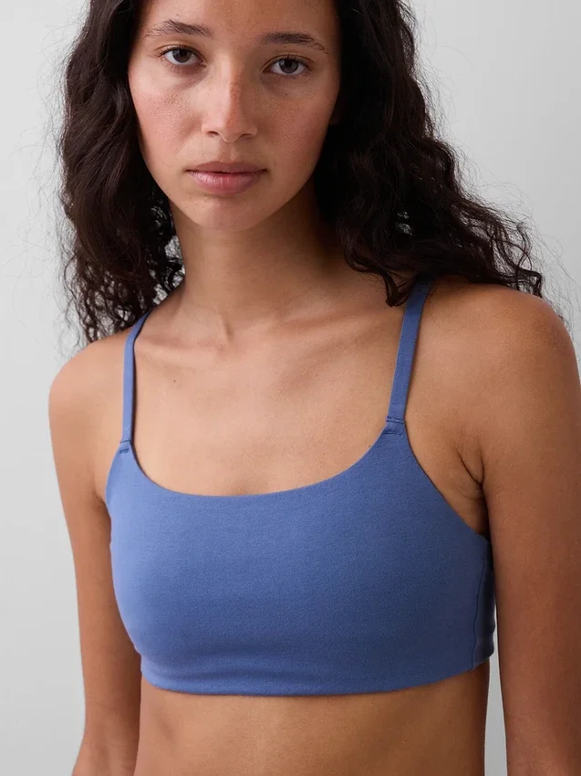 Bralette en coton bio extensible