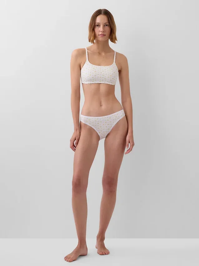 Bralette en coton bio extensible