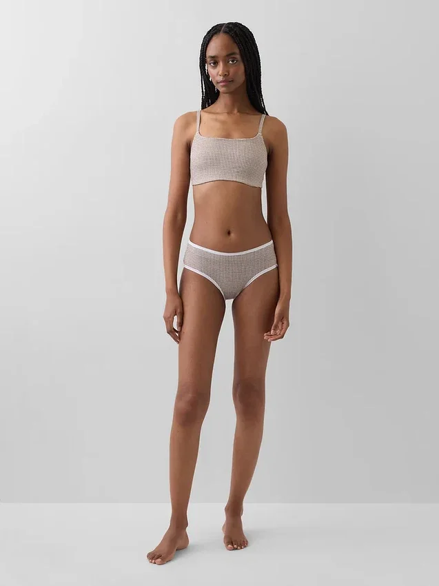 Bralette en coton bio extensible