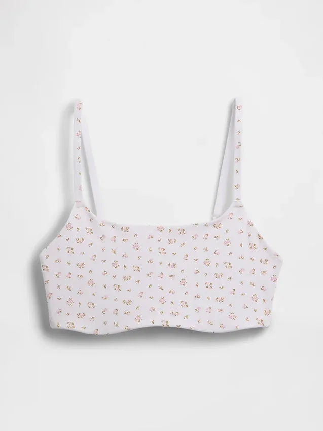 Bralette en coton bio extensible