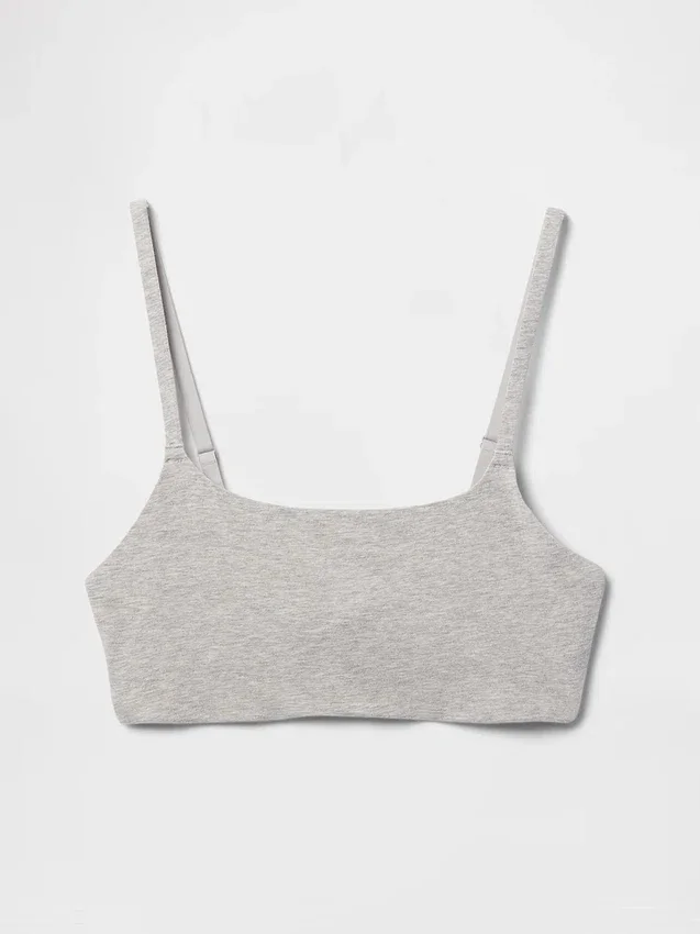Bralette en coton bio extensible
