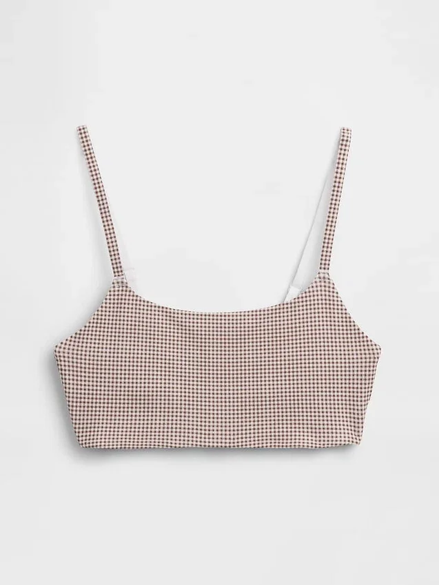 Bralette en coton bio extensible