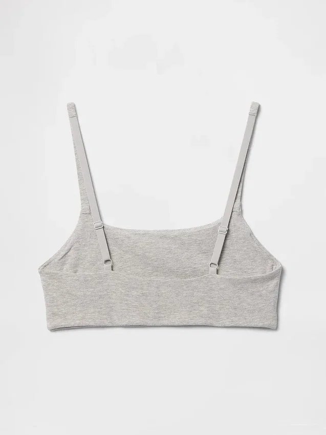Bralette en coton bio extensible