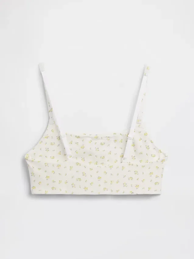 Bralette en coton bio extensible