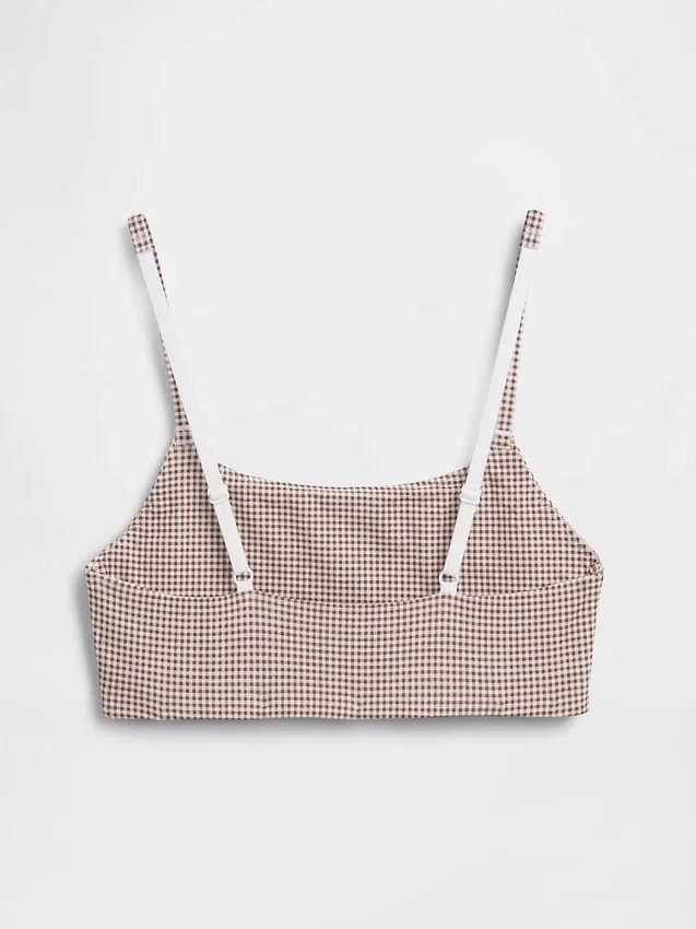 Bralette en coton bio extensible