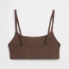 Bralette en coton bio extensible