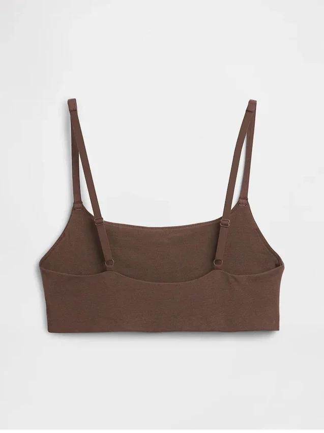Bralette en coton bio extensible