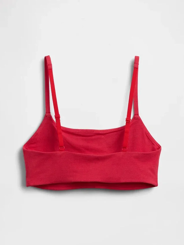 Bralette en coton bio extensible