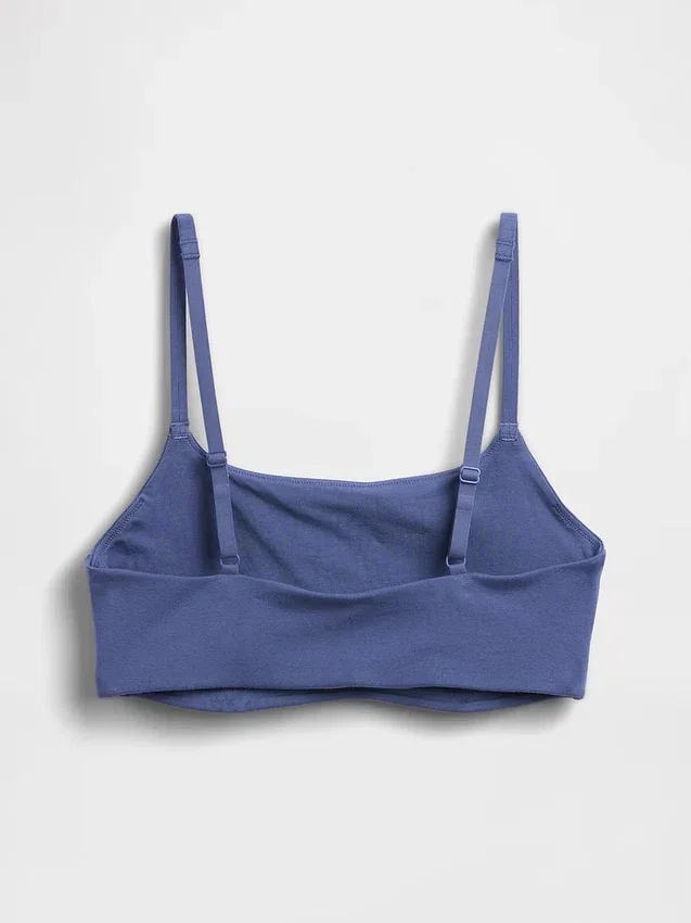 Bralette en coton bio extensible