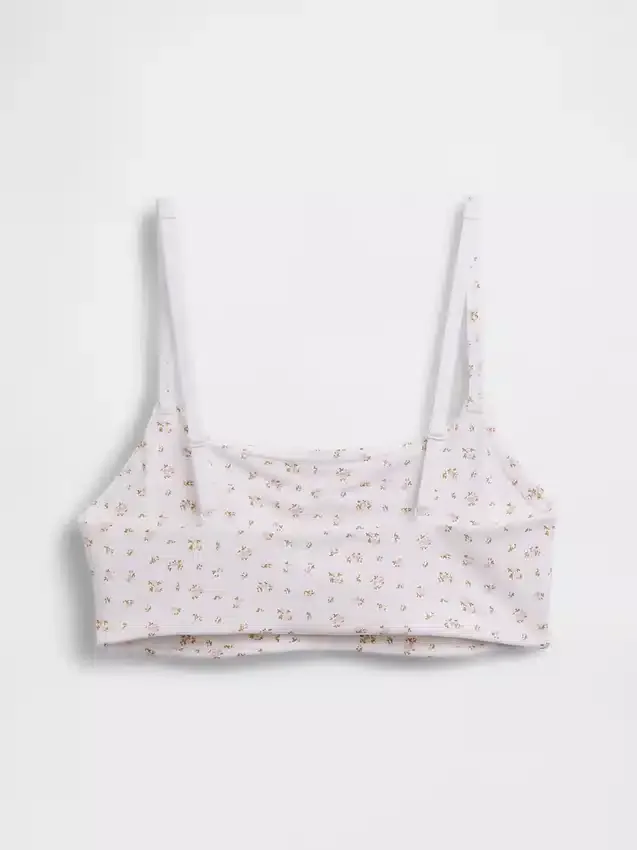 Bralette en coton bio extensible