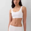 Bralette en coton bio extensible avec Gap Logo