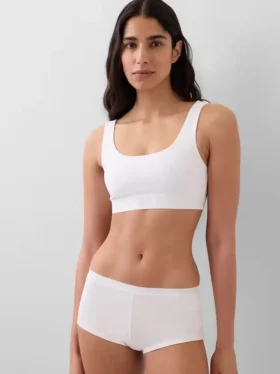 Bralette en coton bio extensible avec Gap Logo