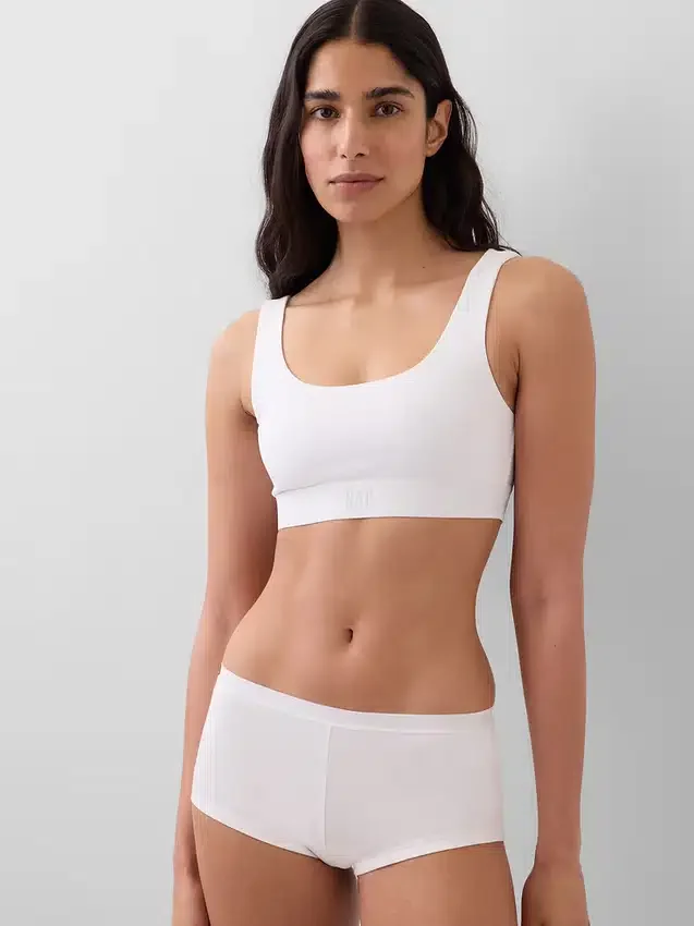 Bralette en coton bio extensible avec Gap Logo